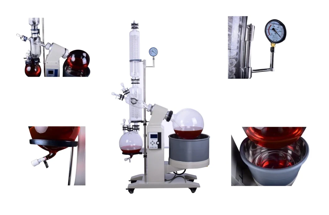 Display Fully Auto Digital 10L-100L Vacuum Explosion Proof Rotavp Rotary Evaporator