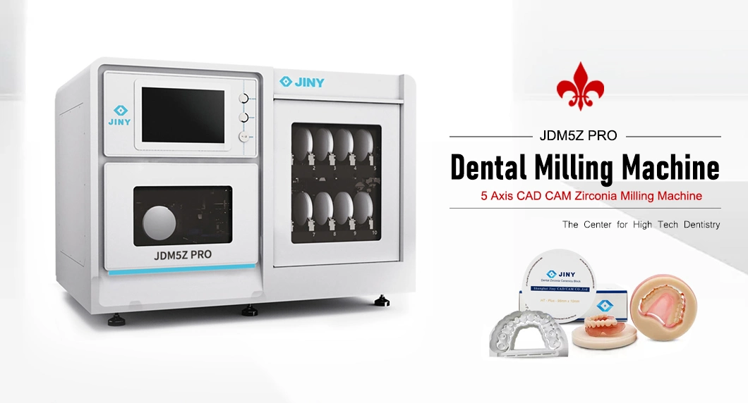 5 Axis Dental Lab Equipment Zirconia Special CAD Cam Dental CNC Milling Machines with Automatic-Disc Changer