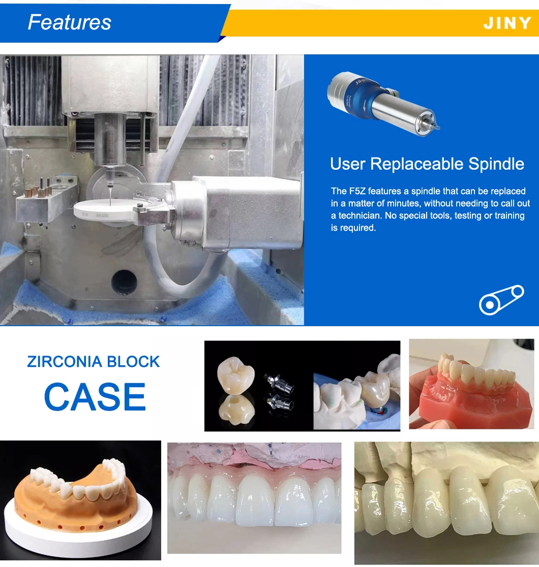 China CAD Cam 5 Axis Dental Lab Dental Milling Machine Zirconia Milling Machine