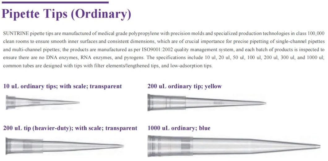 Pipette Tips for Laboratory Good Price 10UL OEM Tip Micro Pipette Pipette Tips Manufacturers