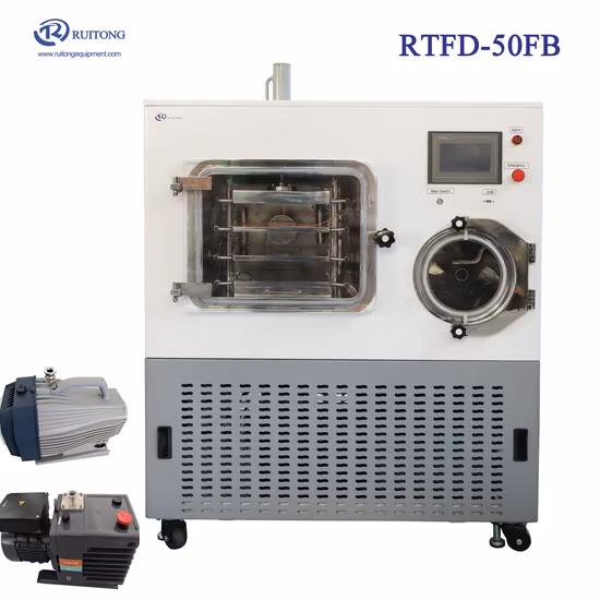 자동 바이알 로딩 및 언로딩 시스템을 갖춘 파일럿 스케일 동결 건조기