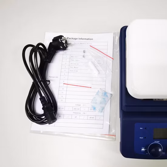 HFH Hha-300 세라믹 코팅 플레이트가 있는 산업용 LCD 디지털 핫 플레이트 자기 교반기